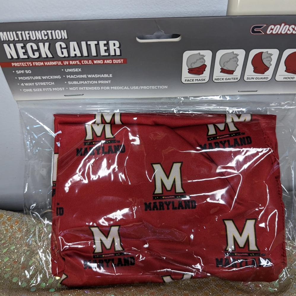 University of Maryland neck gaiter